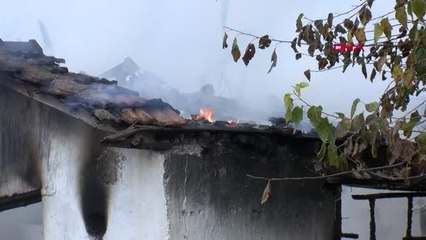 MADDE BAĞIMLILARININ KALDIĞI EVDE YANGIN