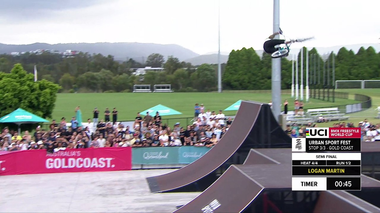 Logan Martin | Men's semi-final run UCI BMX Freestyle World Cup Gold Coast
