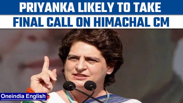 Priyanka Gandhi Vadra likely to name Himachal Pradesh CM after Congress’ win | Oneindia News*News