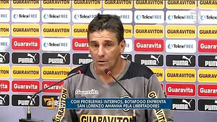 Técnico do Botafogo fala sobre salários em dia no Botafogo