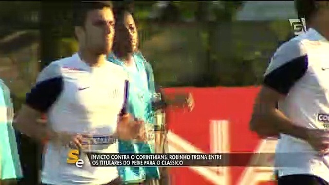 Oswaldo se anima e Robinho faz gol em primeiro treino pelo Santos