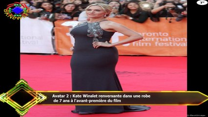 Avatar 2 : Kate Winslet renversante dans une robe  de 7 ans à l'avant-première du film