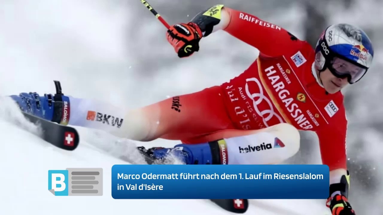 Marco Odermatt führt nach dem 1. Lauf im Riesenslalom in Val d'Isère