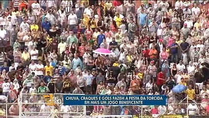 Amistoso organizado por Nenê e Neymar faz a festa da torcida