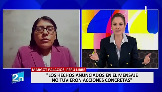 Margot Palacios sobre golpe de Estado: “Creemos que fue provocada por la derecha”