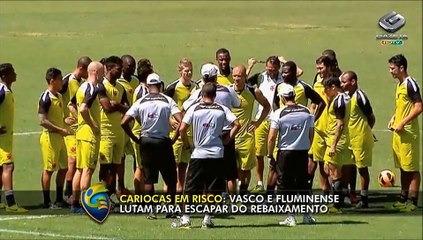 Vasco e Fluminense lutam para escapar do rebaixamento