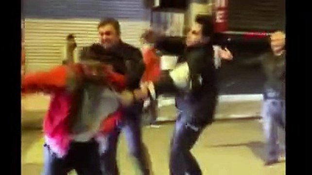 Polise Kafana sıkarım diyen şahsa biber gazıyla müdahale edildi