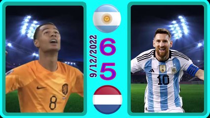 Argentina 6-5 Netherlands -- هولندا5-6الأرجنتين  - world cup 2022 كأس العالم
