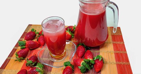 طريقة عمل عصير الفراولة المركز