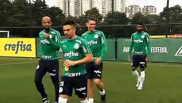 Confira imagens do treino do Palmeiras desta terça-feira