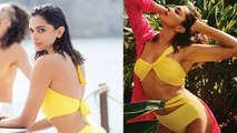 Deepika Padukone Yellow Bikini Look Viral,Besharam Rang Song Look Viral l*Entertainment