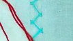 Doubal harringbone stitch basic embroidery stitches in shorts