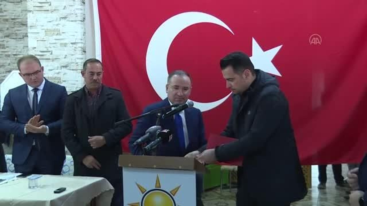 Adalet Bakanı Bozdağ: "(Muhalefet) Bunların seçime giderken stratejisi helalleşme ama hedefleri hesaplaşmadır"