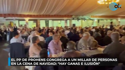 El PP de Prohens congrega a un millar de personas en la cena de Navidad: "Hay ganas e ilusión"