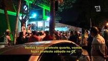 Mancha Verde protesta em frente ao Palestra e à casa de Paulo Nobre