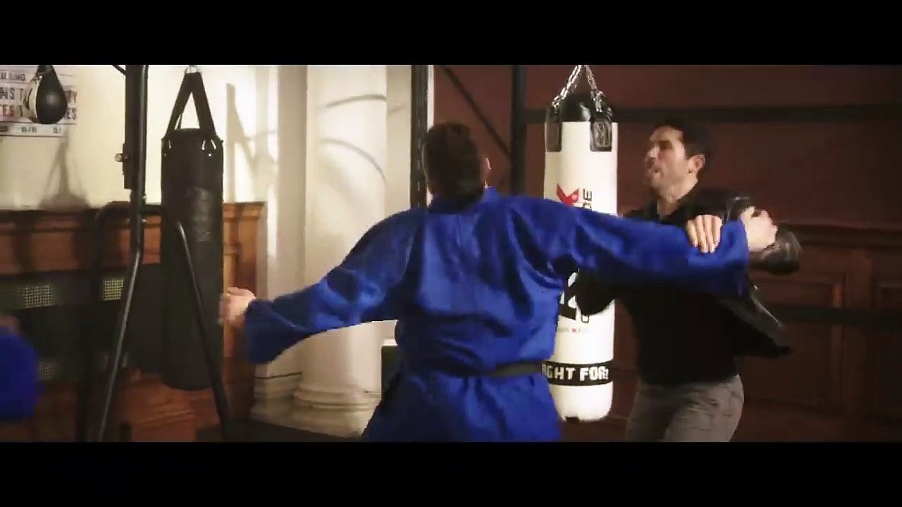 Scott Adkins engages in simultaneous combat with Ray Park and Michael Jai White in Accident Man (2018)