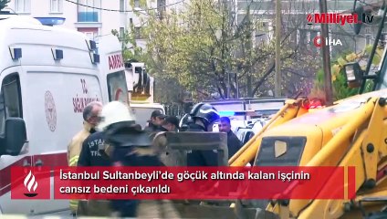 Sultanbeyli'de inşaatta göçük! 1 işçi toprak altında kaldı