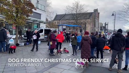 Dog friendly Christmas carol service in Newton Abbot