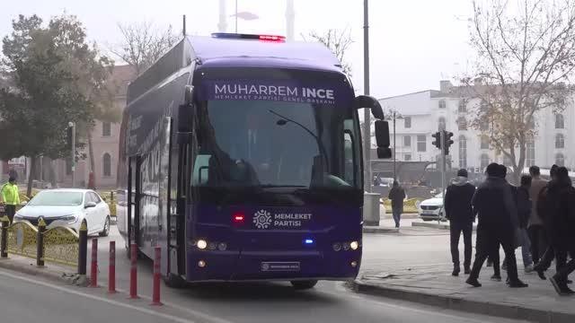 Memleket Partisi Genel Başkanı İnce, esnafı ziyaret etti