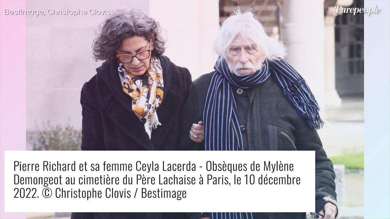 Obsèques de Mylène Demongeot : Pierre Richard soutenu par sa femme dans la douleur