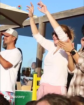 مشجعة من الطراز الأول.. ردود فعل شيرين رضا في رالي الجونة 12