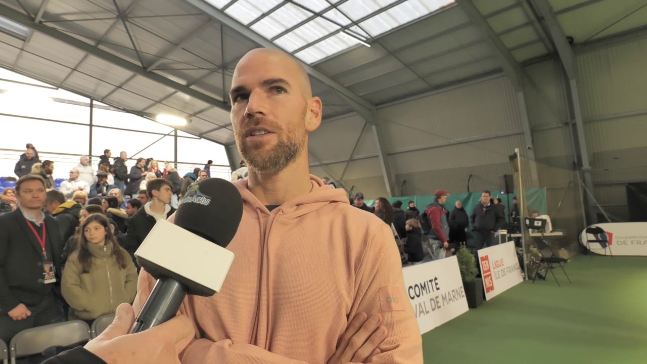 FFT - Interclubs Pro A - Hommes 2022 - Adrian Mannarino : "On n'a pas été très bons Blanc-Mesnil sur les matches de double donc on verra !"