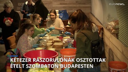 Kétezer rászorulónak készült étel Budapesten az emberi jogok világnapján