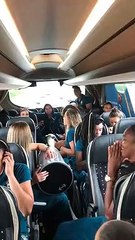 Descontração das meninas do Brasil antes do duelo contra a Itália