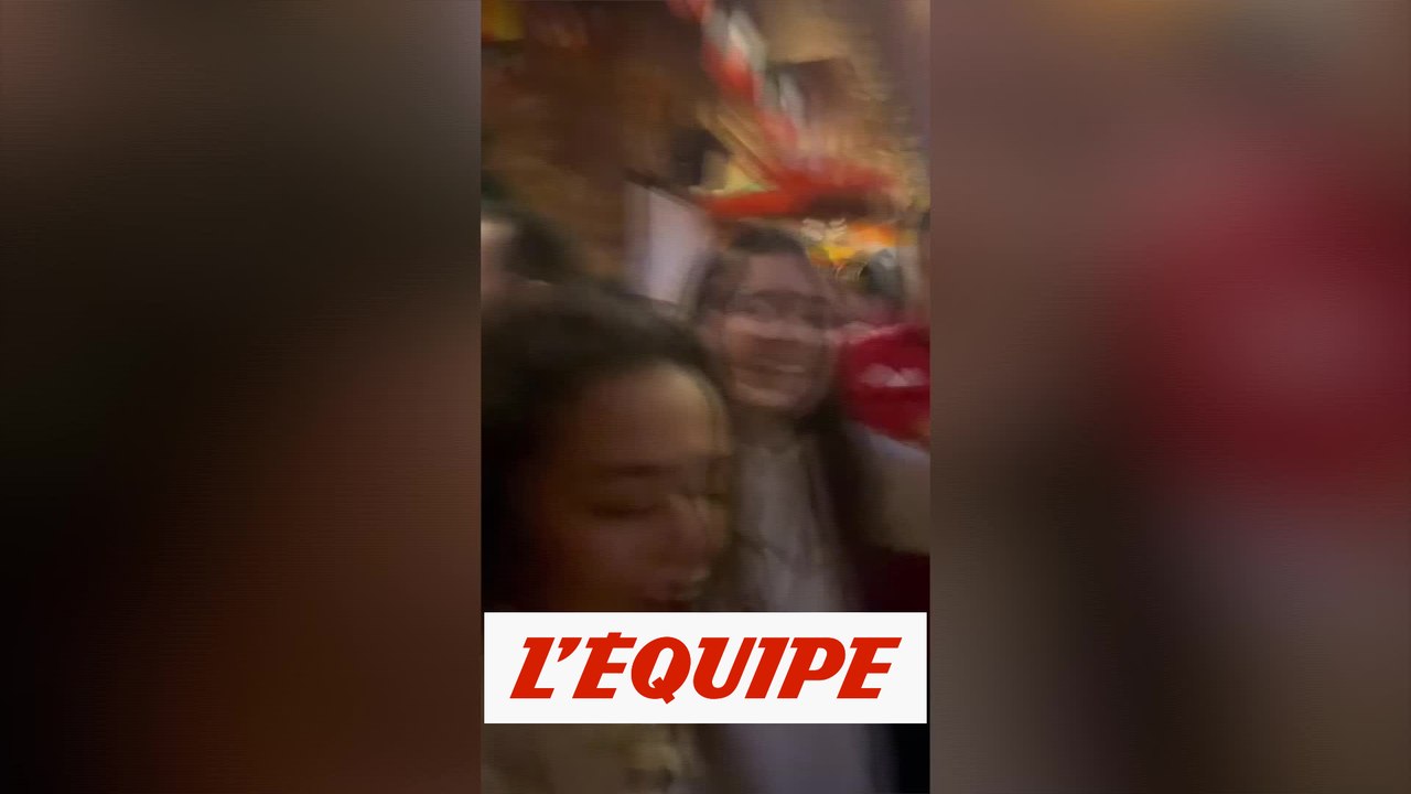 La joie des supporters marocains sur le but de Youssef En-Nesyri - Foot - CM 2022