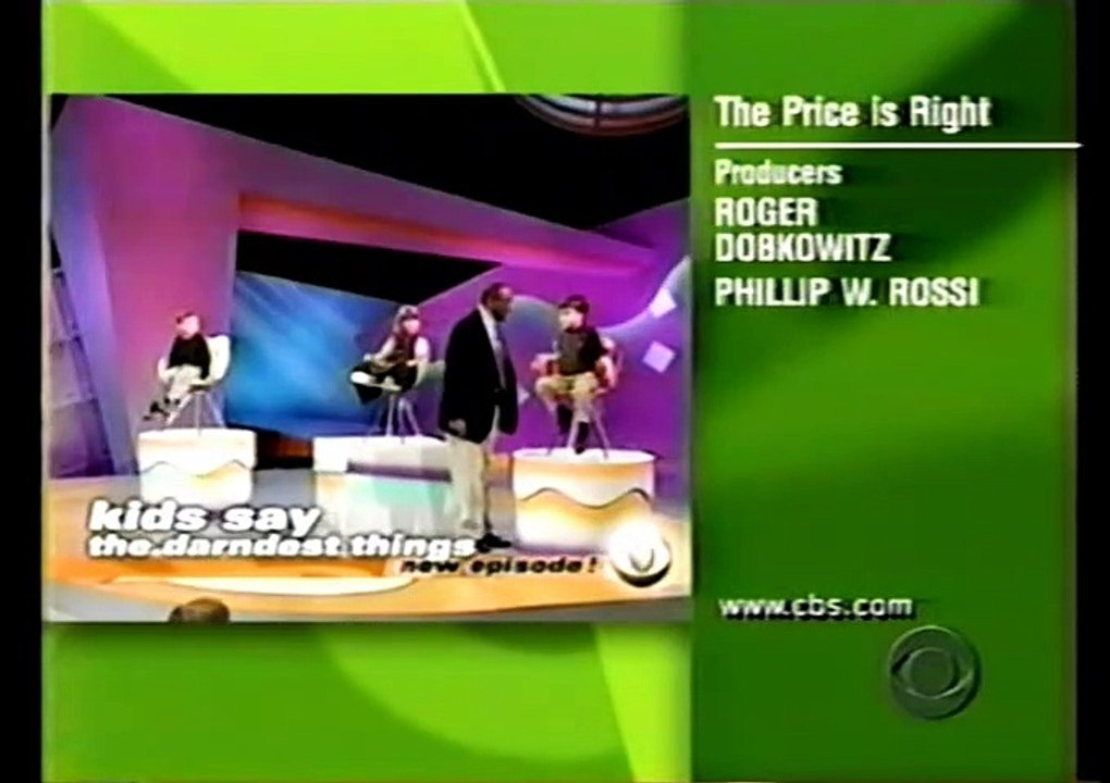 The Price Is Right CBS Split Screen Credits