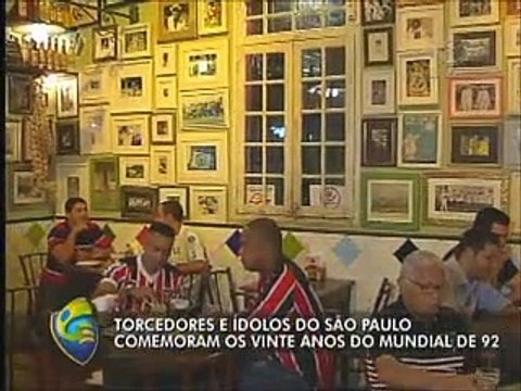 Torcedores do São Paulo comemoram 20 anos do primeiro título mundial do clube