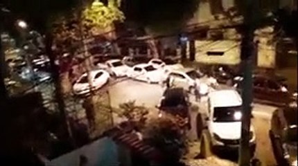 Imagens da briga de torcedores no entorno do Maracanã