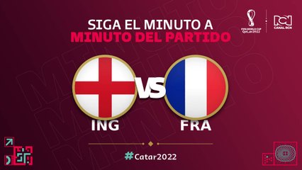 Inglaterra vs. Francia EN VIVO, vea el partido de cuartos de final por el Canal RCN
