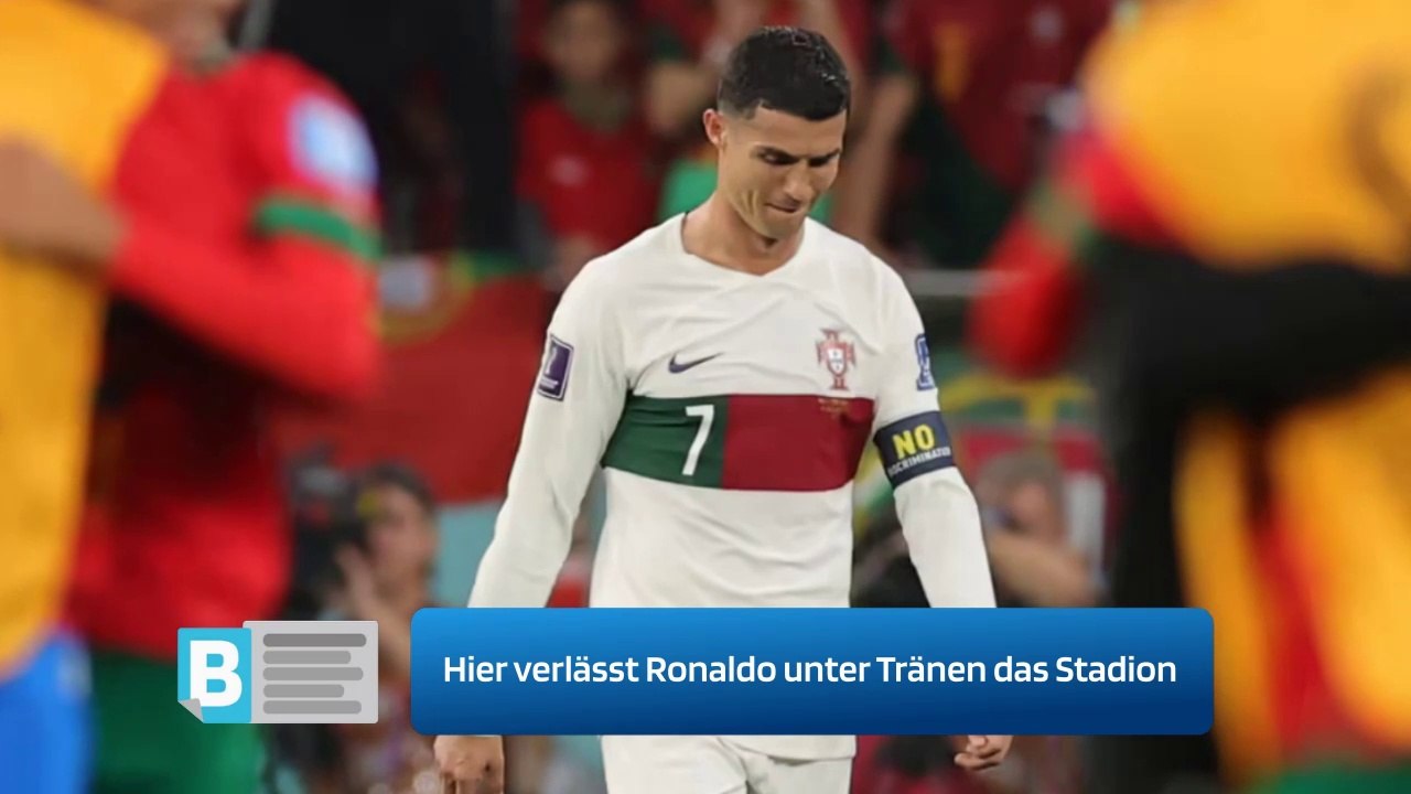 Hier verlässt Ronaldo unter Tränen das Stadion