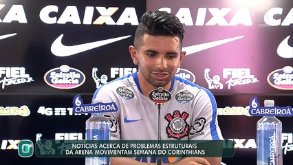 Presidente do Corinthians dá explicações sobre notícias acerca de problemas na estrutura do estádio
