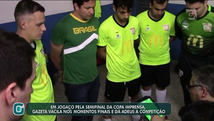 TV Gazeta perde para a Folha nos instantes finais e cai na semi da Copa Imprensa