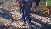 Villagers caught the youth who entered with the intention of stealing, tied him with a rope, handed him over to the police