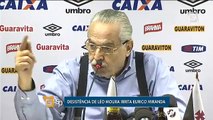 Desistência de Léo Moura irrita Eurico Miranda