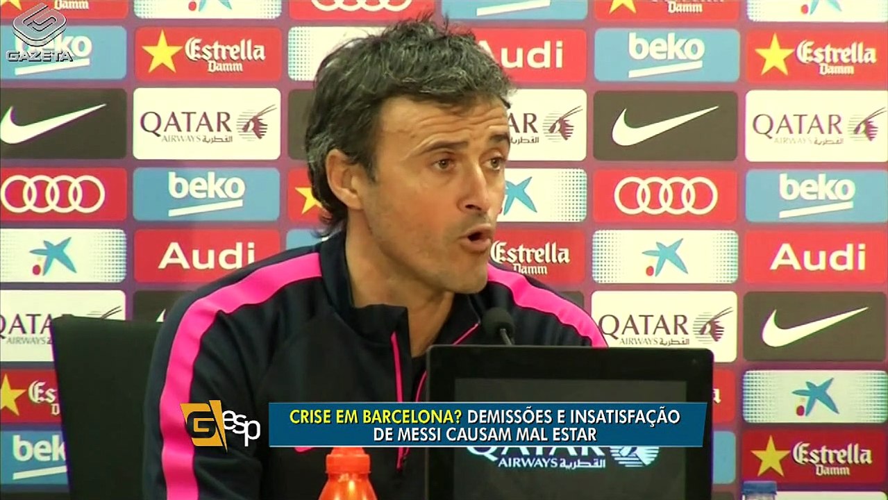 Técnico do Barcelona nega problemas com Messi