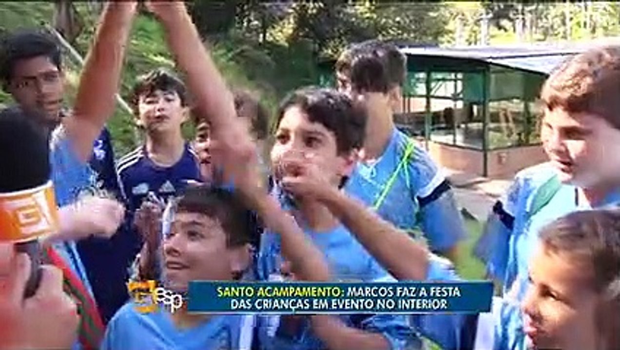 Marcos participa de colônia de férias do Palmeiras