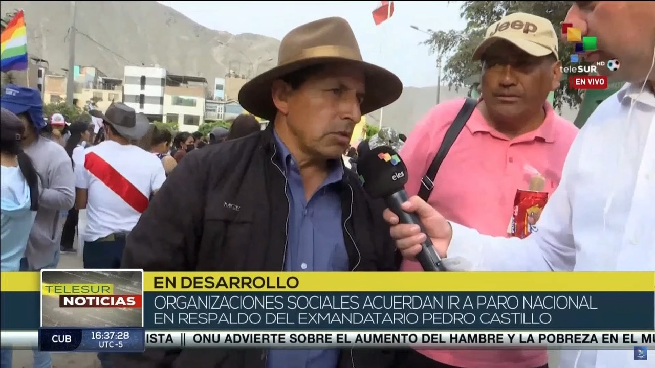 Continúa la solidaridad con el expresidente Pedro Castillo