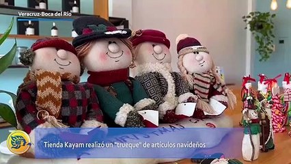 Tienda Kayam realizó un "trueque" de artículos navideños