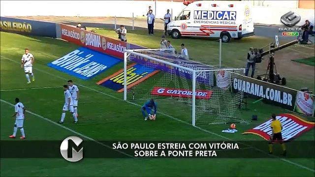 Assista aos melhores momentos de Ponte Preta e São Paulo