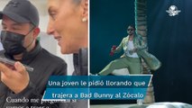 Sheinbaum contacta a Bad Bunny para dar un show en el Zócalo; esto fue lo que respondió