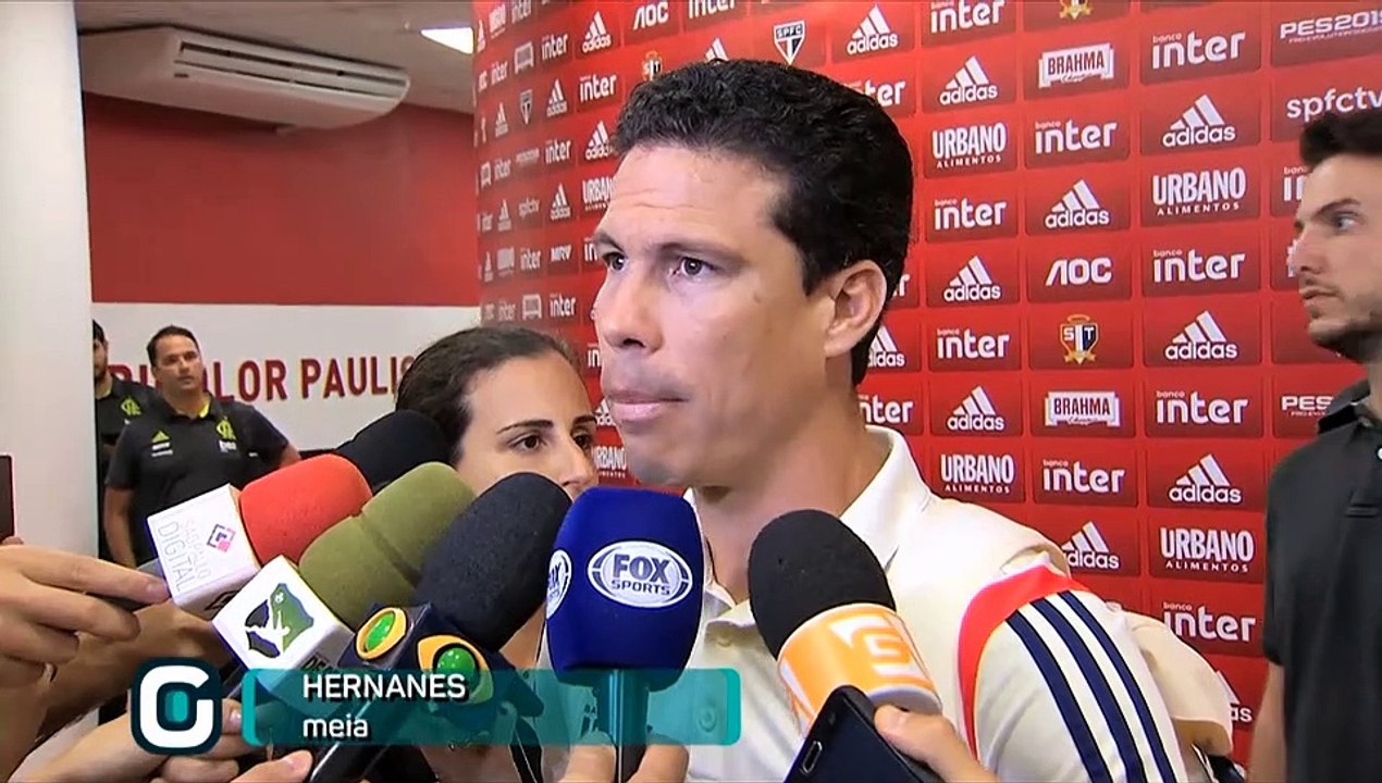 Tchê Tchê e Hernanes analisam empate contra o Flamengo
