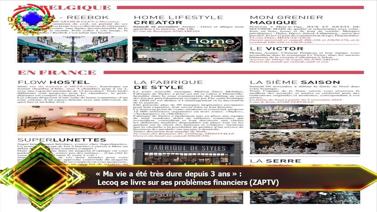 « Ma vie a été très dure depuis 3 ans » :  Lecoq se livre sur ses problèmes financiers (ZAPTV)