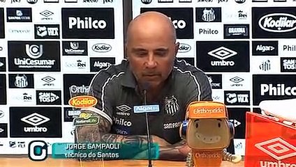 Após vitória, Sampaoli enaltece elenco do Santos