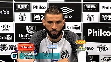 Santos veja o que disse o goleiro Vanderlei em entrevista coletiva