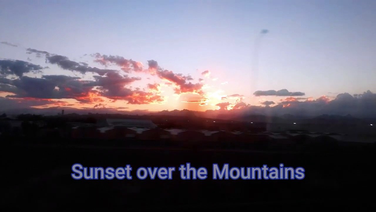 Sunset over the mountains -