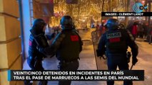 Veinticinco detenidos en incidentes en París tras el pase de Marruecos a las semis del Mundial
